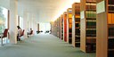 View of bookshelfs in the MFO Library