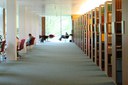 View of bookshelfs in the MFO Library