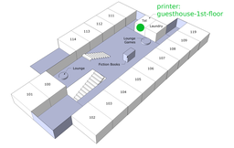 Map of location of guesthouse-1st-floot printer