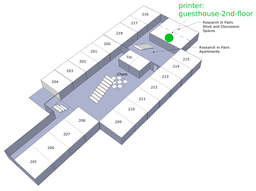 Map of location of guesthouse-2nd-floot printer