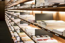 View of bookshelfs 