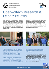 Poster on Oberwolfach Research Fellow